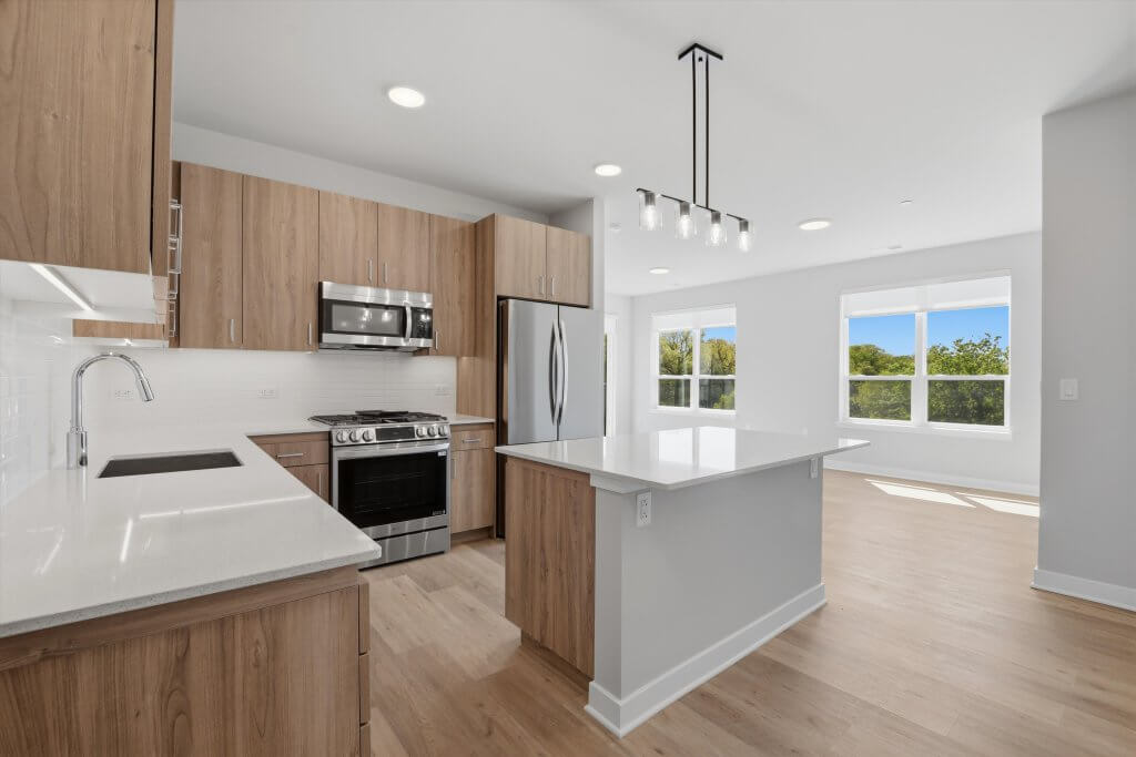 Modern kitchen in a Skokie apartment